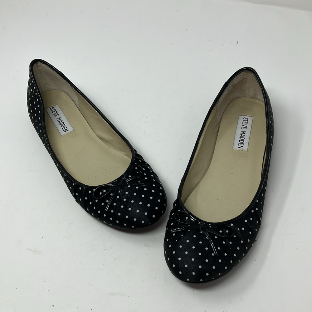 Steve Madden Black Polka Dot Flats